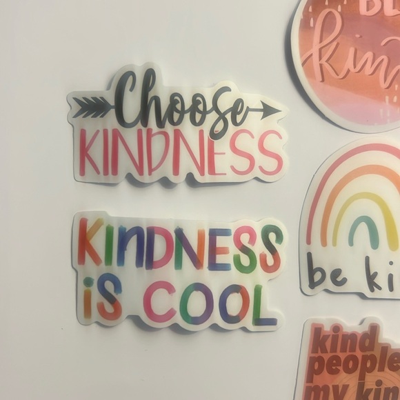 “Kindness” Vinyl Sticker Lot - 7 Vinyl Stickers - Picture 2 of 4